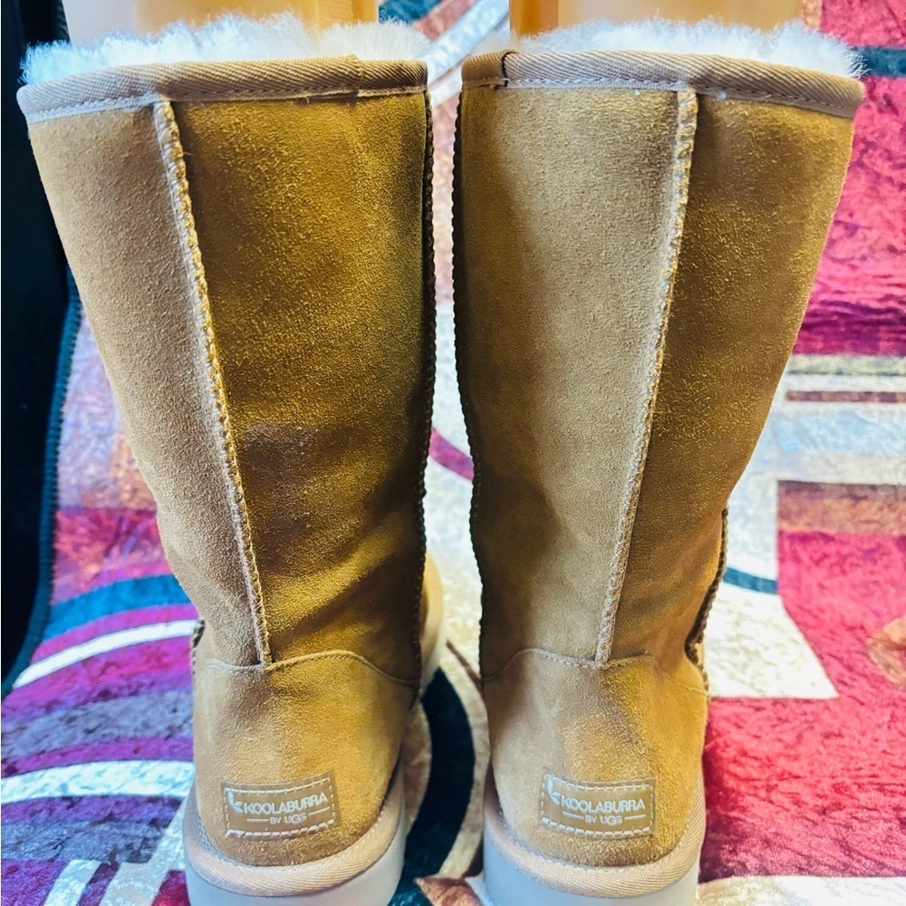 Koolaburra by UGG Koola Tall boots in chestnut suede - Picture 6 of 8